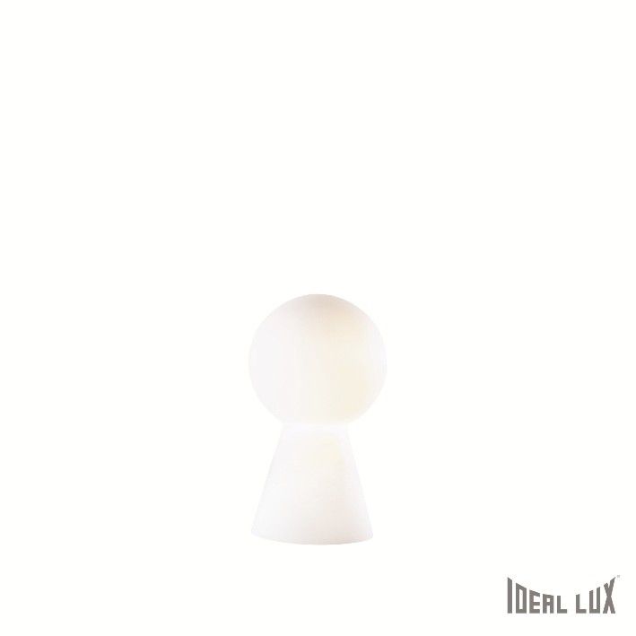 stolní lampa Ideal lux Birillo TL1 Small 000268 1x60W E27  - bílá - Dekolamp s.r.o.