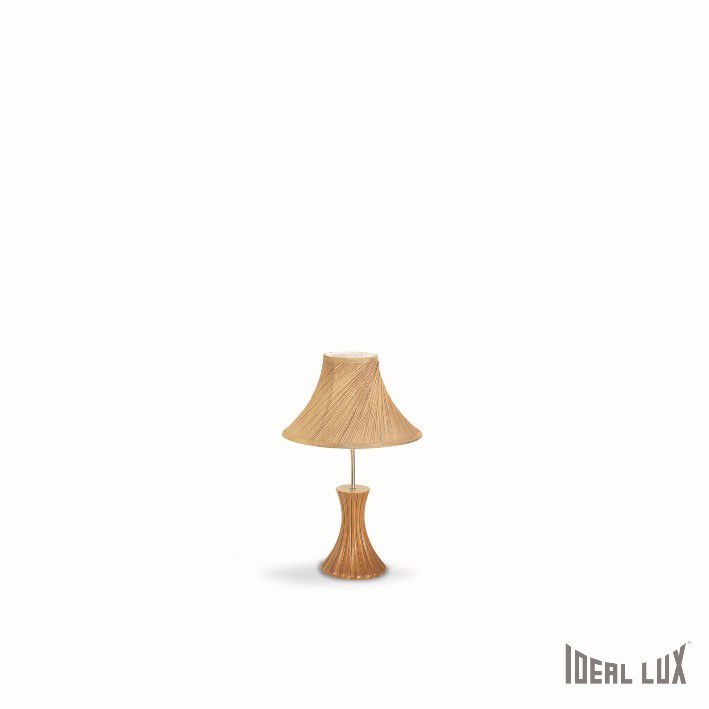 stolní lampa Ideal lux Biva 50 TL1 017716 1x60W E27  - dřevo a konopí - Dekolamp s.r.o.