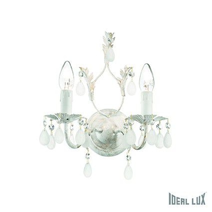 nástěnné svítidlo Ideal lux Cascina AP2 100296 2x40W E14  - komplexní romantické osvětlení - Dekolamp s.r.o.