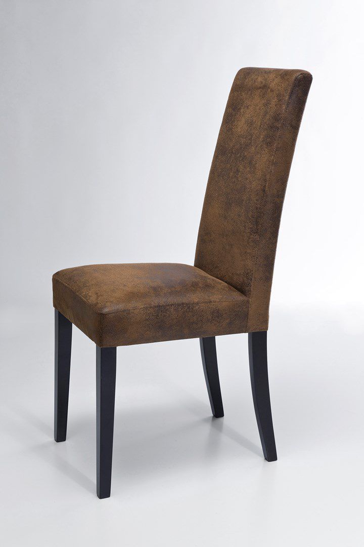 Hnědá čalouněná jídelní židle Econo Slim Vintage - KARE
