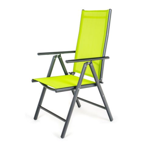 HAPPY GREEN Židle polohovací RAMADA 56,5 x 42,5 x 107 cm, světle zelená - 4home.cz