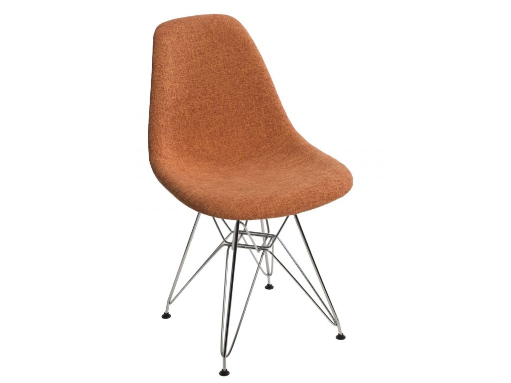 Jídelní židle P016 Duo inspirovaná DSR šedo-oranžová  - 96design.cz