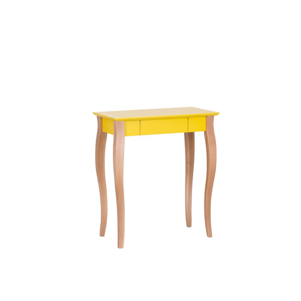 Žlutý psací stůl Ragaba Lillo, délka 65 cm - Bonami.cz