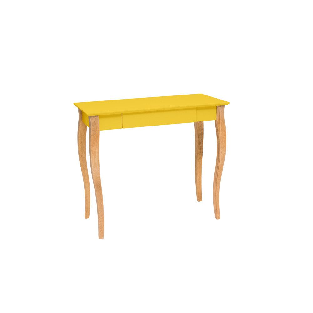 Žlutý psací stůl Ragaba Lillo, délka 85 cm - Bonami.cz
