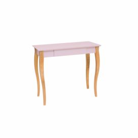 Růžový psací stůl Ragaba Lillo, délka 85 cm