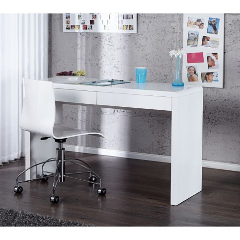 INV Psací stůl AMY 120cm bílý - Design4life