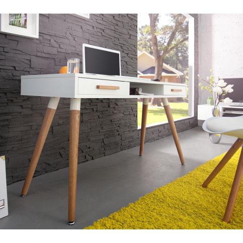 INV Psací stůl EPSI 120cm bílý - Design4life