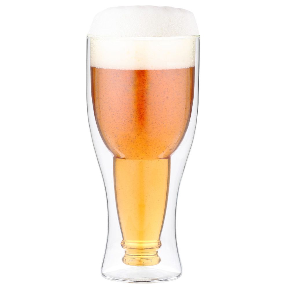 Dvoustěnná pivní sklenice Vialli Design, 350 ml - Bonami.cz