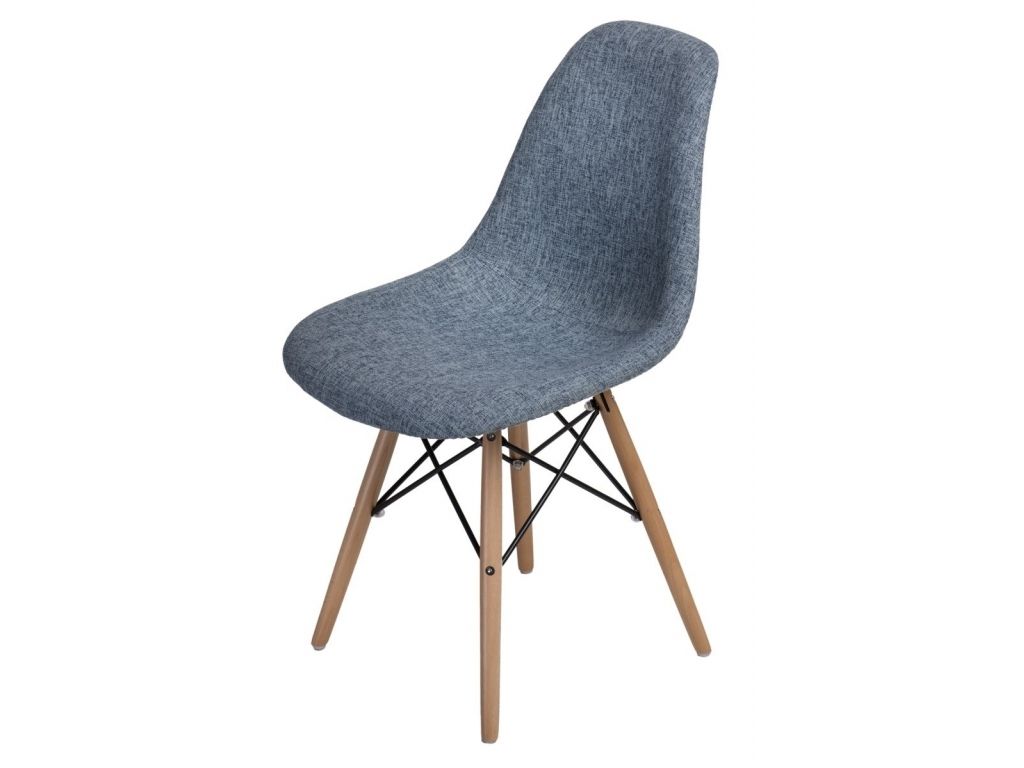 Jídelní židle P016W Duo inspirovaná DSW šedo-modrá  - 96design.cz