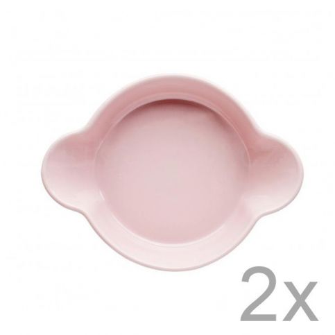 Sada 2 růžových porcelánových misek Sagaform Piccadilly Caroline, 13 x 17,5 cm - Bonami.cz