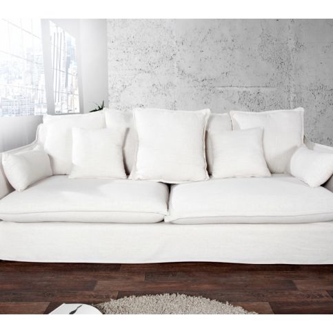 INV Sofa-pohovka Welington třímístná, bílá - Design4life