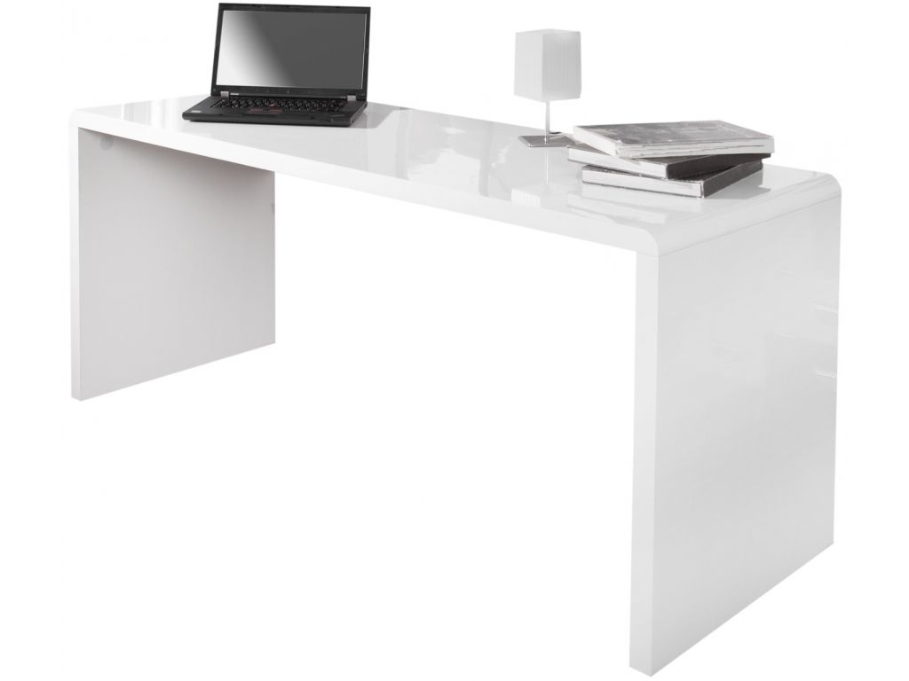 LuxD Kancelářský stůl Barter 160cm bílý vysoký lesk - MUJ HOUSE.cz