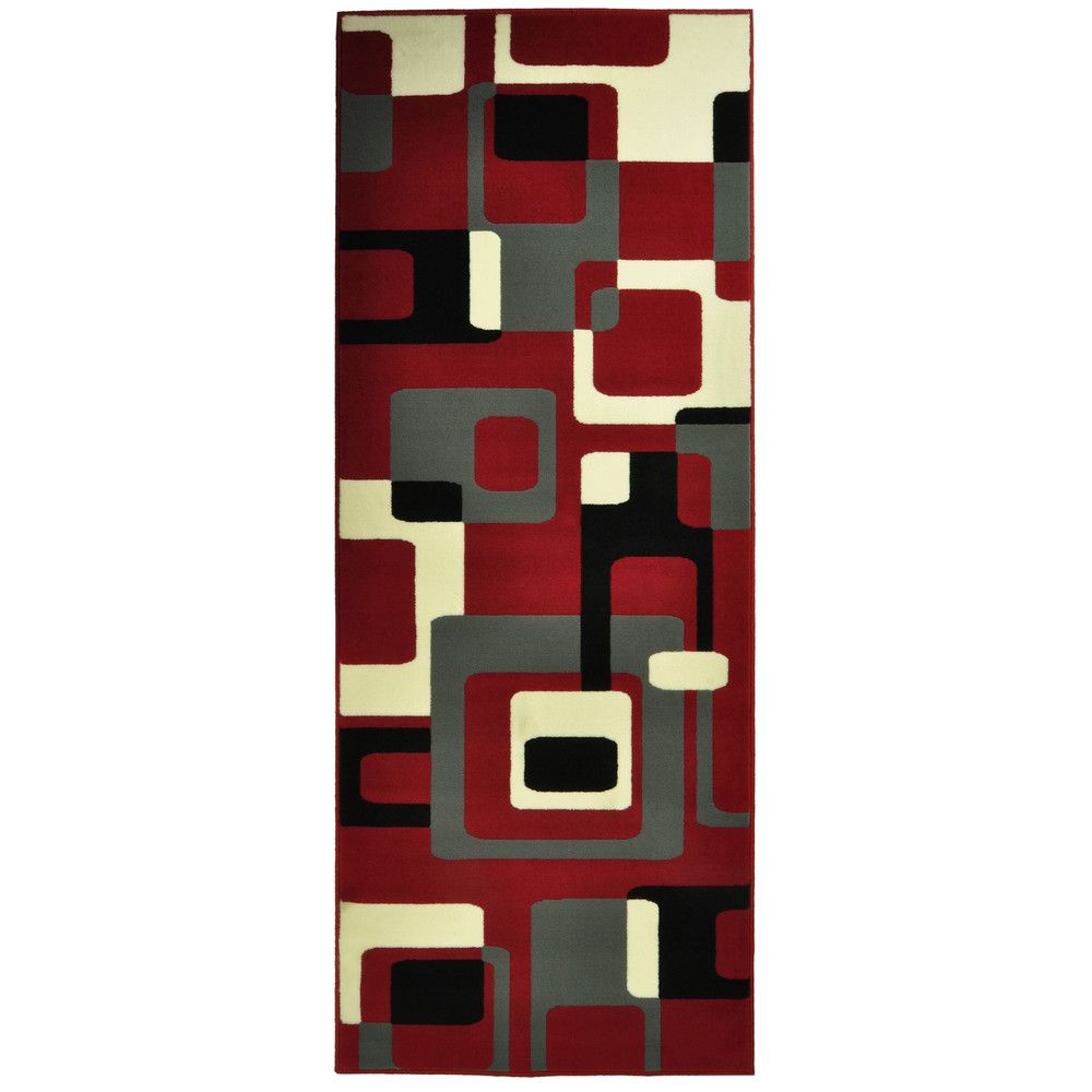Červený koberec Hanse Home Hamla Retro, 120 x 170 cm - Bonami.cz