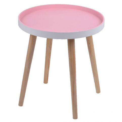 Růžový stolek Ewax Simple Table, 38 cm - Bonami.cz