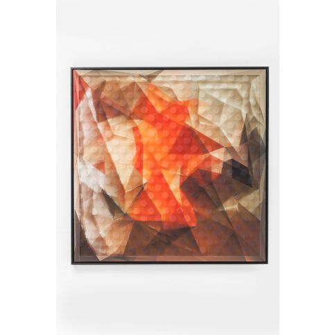 Obraz s rámem Art 3D Abstract Orange 80x80cm - KARE