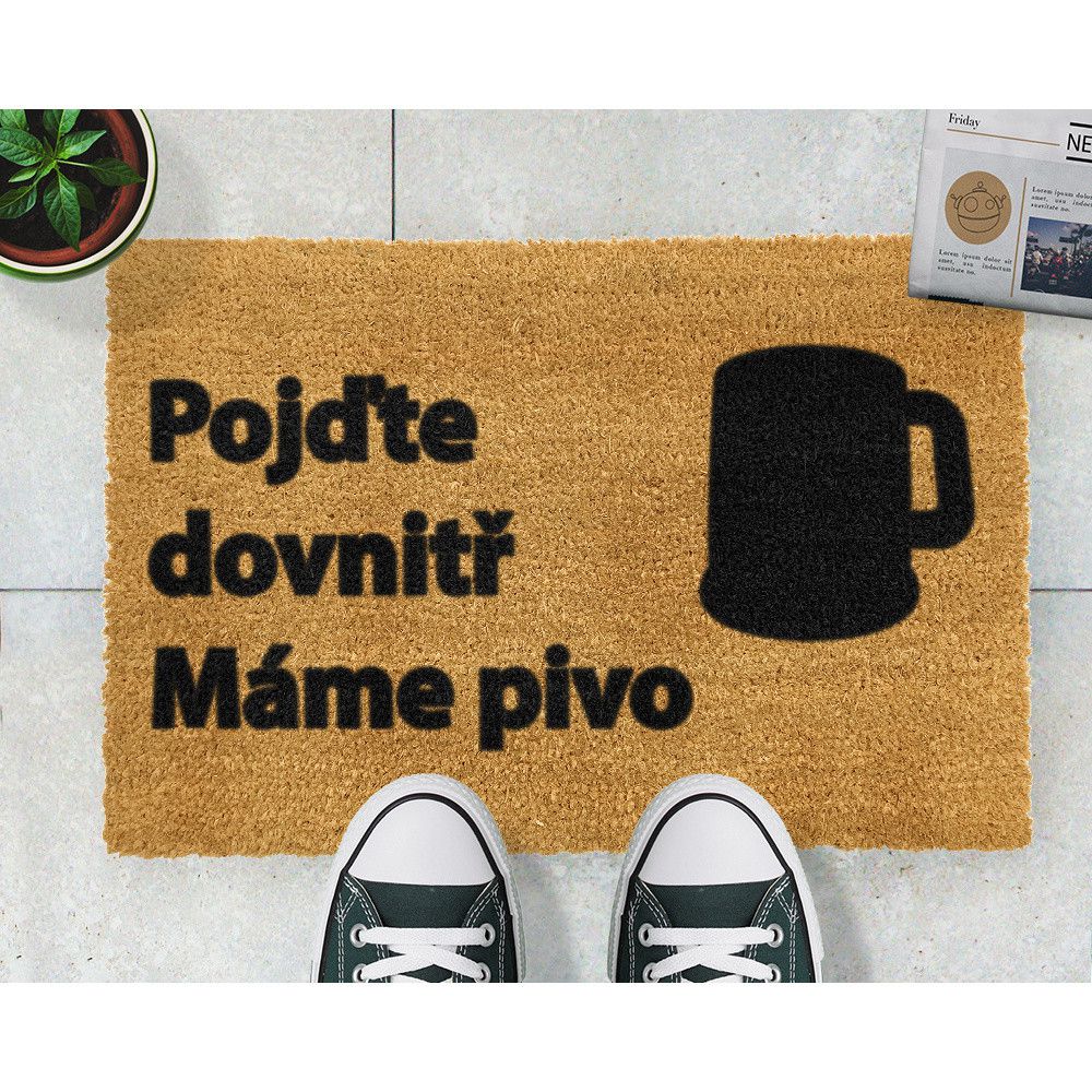 Rohožka z kokosového vlákna 40x60 cm Pivo – Artsy Doormats - Bonami.cz