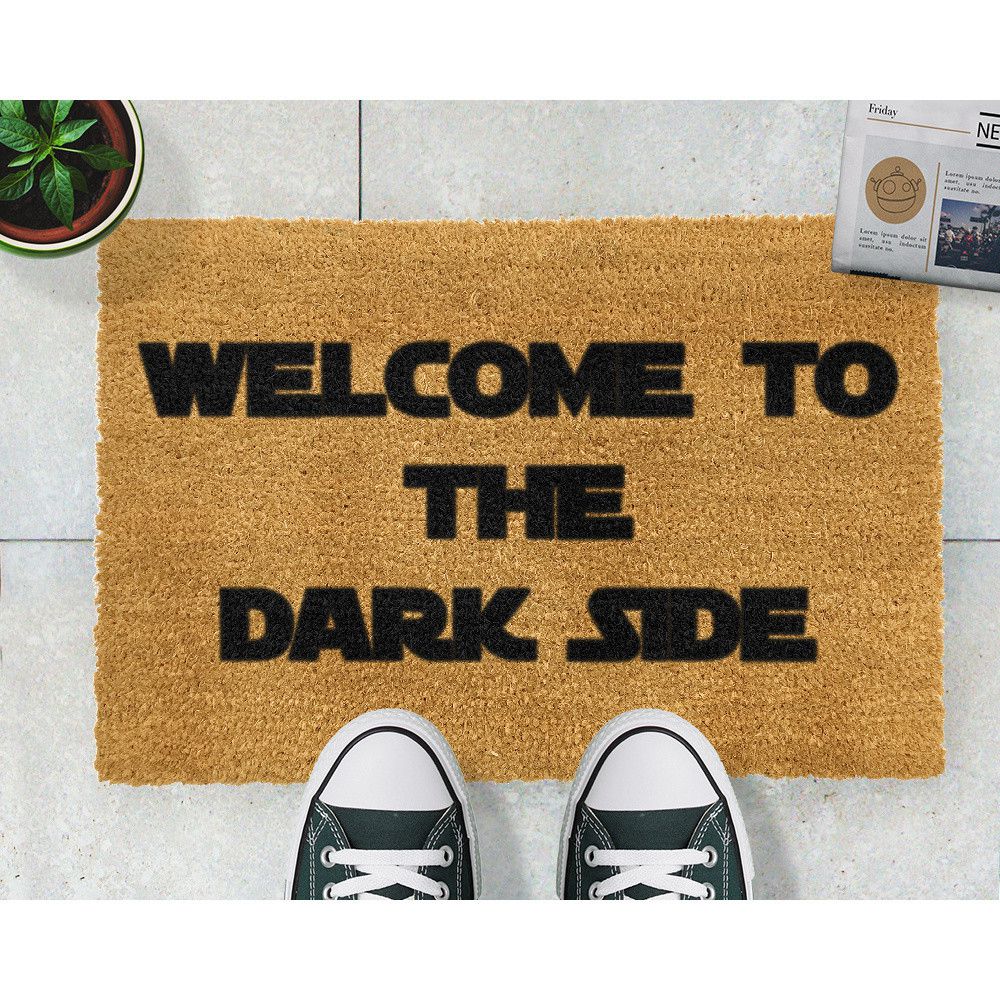Rohožka z přírodního kokosového vlákna Artsy Doormats Welcome to the Darkside, 40 x 60 cm - Bonami.cz