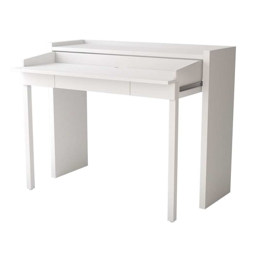 Pracovní stůl s bílou deskou 36x110 cm Mel – Woodman - Bonami.cz