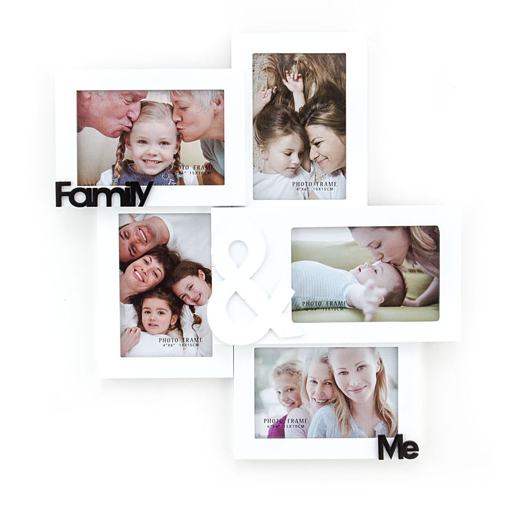 Dřevěný nástěnný fotorámeček Tomasucci Family And Me, pro fotografie 10 x 15 cm - Bonami.cz
