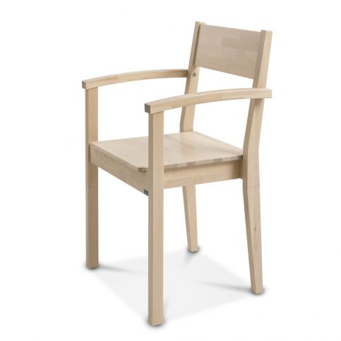 Ručně vyráběná židle z masivního březového dřeva s područkami Kiteen Joki - Bonami.cz