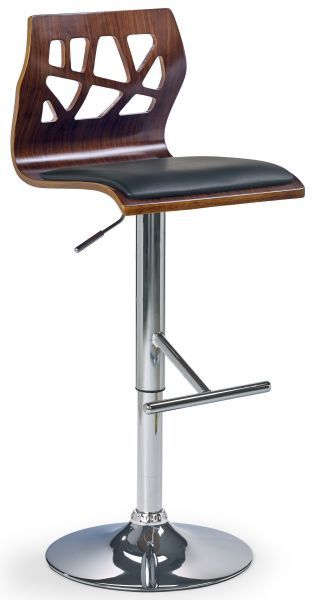 Halmar Barová židle H-34, ořech/černá - ATAN Nábytek