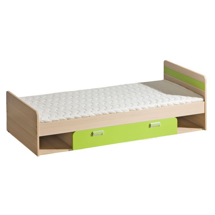 Casarredo LIMO L13 postel s úložným prostorem jasan/fialová - ATAN Nábytek