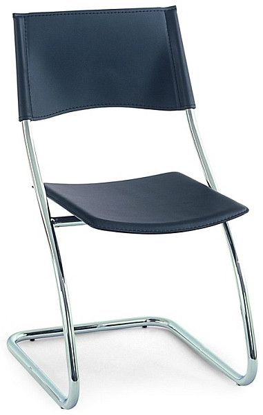 Autronic Jídelní židle B161 BK - Chrom / černá - ATAN Nábytek