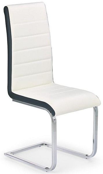 Halmar Jídelní židle K132, černo-bílá - ATAN Nábytek