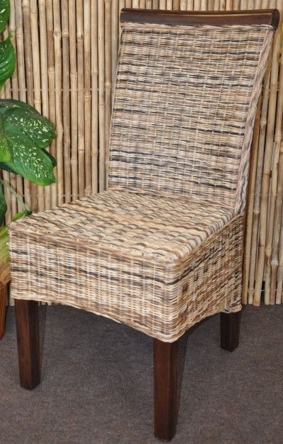 Axin Trading Jídelní židle Larissa wicker mix - mahagonové dřevo - ATAN Nábytek