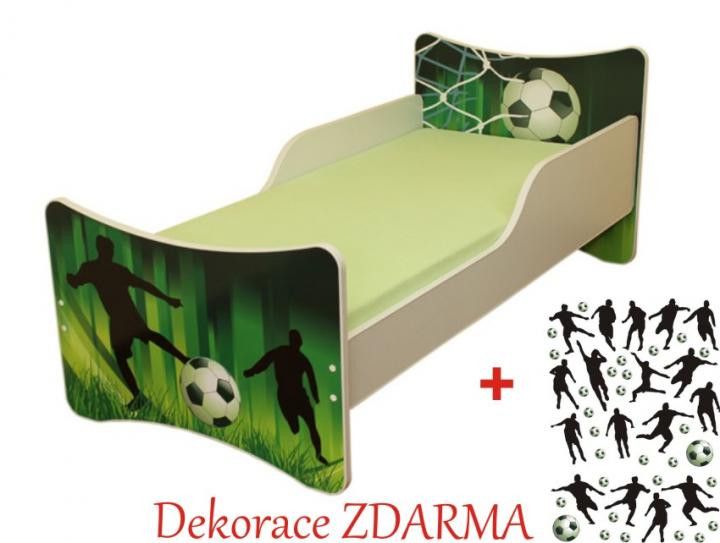 Forclaire Dětská postel Fotbal postel bez úložného prostoru140x70cm - ATAN Nábytek