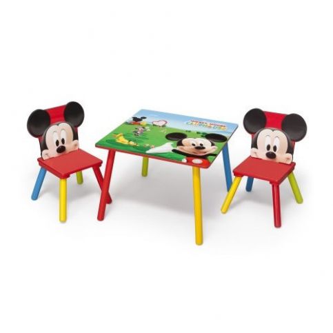 Forclaire Dětský stůl s židlemi Myšák Mickey II - ATAN Nábytek
