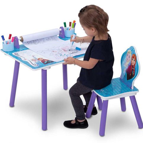 Forclaire Dětský kreslící stůl Frozen + židlička - ATAN Nábytek
