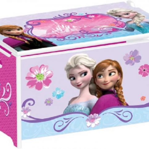 Forclaire Dětská dřevěná truhla na hračky Frozen - ATAN Nábytek