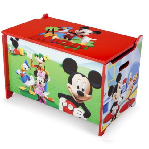 Forclaire Dětská dřevěná truhla Mickey Mouse - ATAN Nábytek