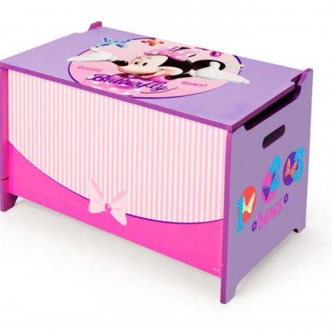 Forclaire Dětská dřevěná truhla Minnie Mouse - ATAN Nábytek
