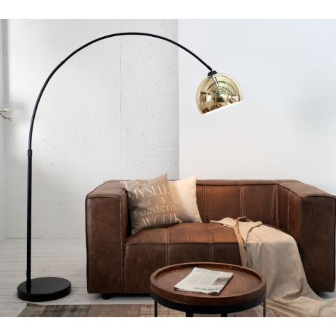 INV Stojací lampa Orbit zlatá 170-210 cm - Design4life