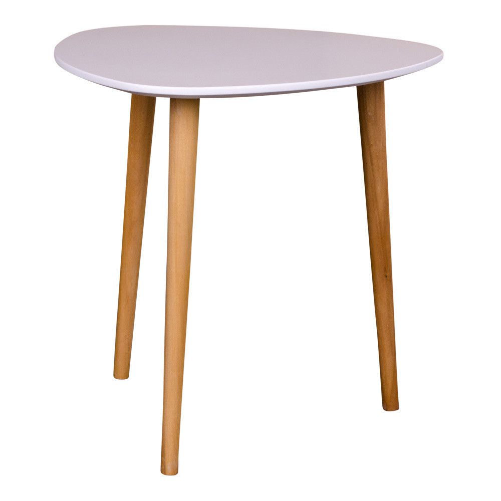 Bílý odkládací stolek House Nordic Genova, výška 47,5 cm - Bonami.cz