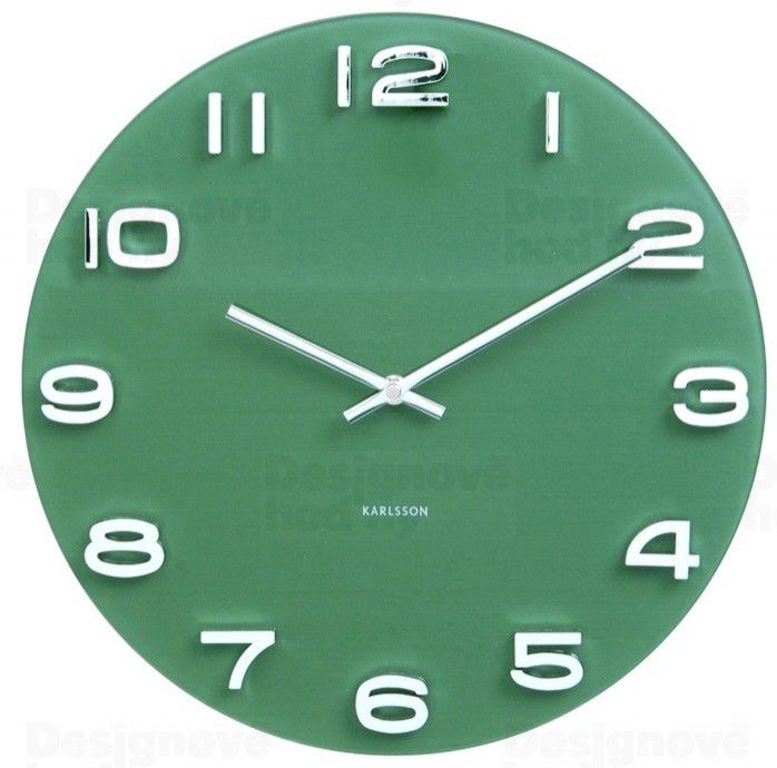 Designové nástěnné hodiny 5640GR Karlsson 35cm - FORLIVING