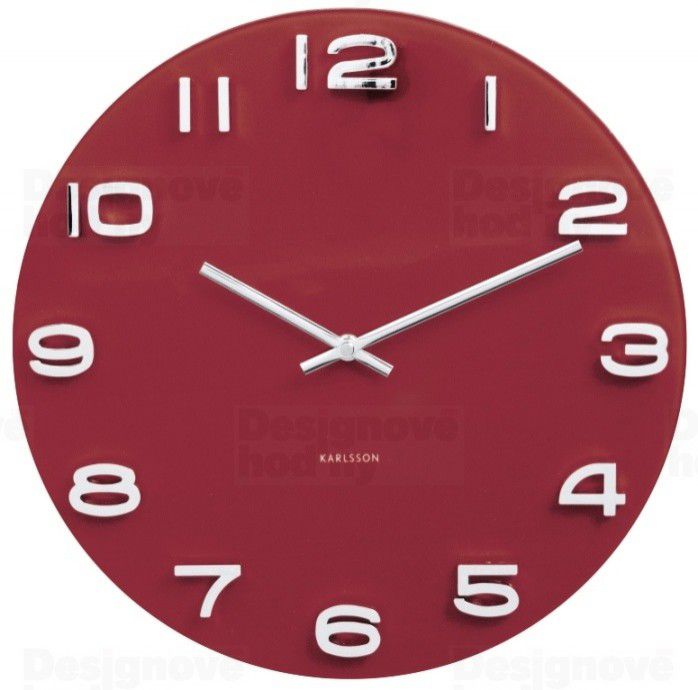 Designové nástěnné hodiny 5640RD Karlsson 35cm - FORLIVING
