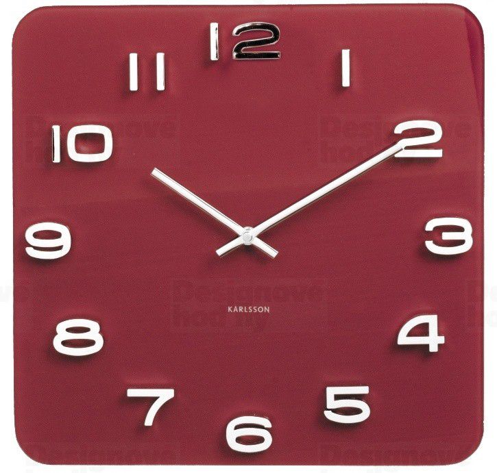 Designové nástěnné hodiny 5641RD Karlsson 35cm - FORLIVING