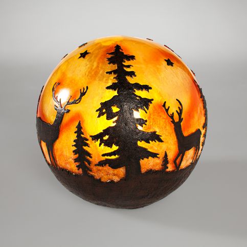 LED lampa koule Pohádkový les - Velký Košík