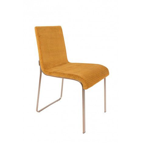 Sada 2 žlutých židlí Dutchbone Fiore - Bonami.cz
