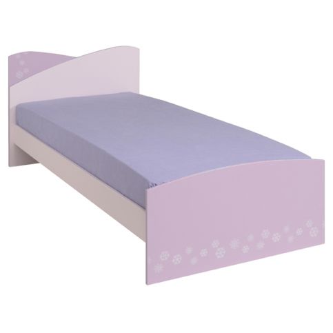 Dětská postel Frozen 90x200cm - světle růžová/fialková - Nábytek Harmonia s.r.o.