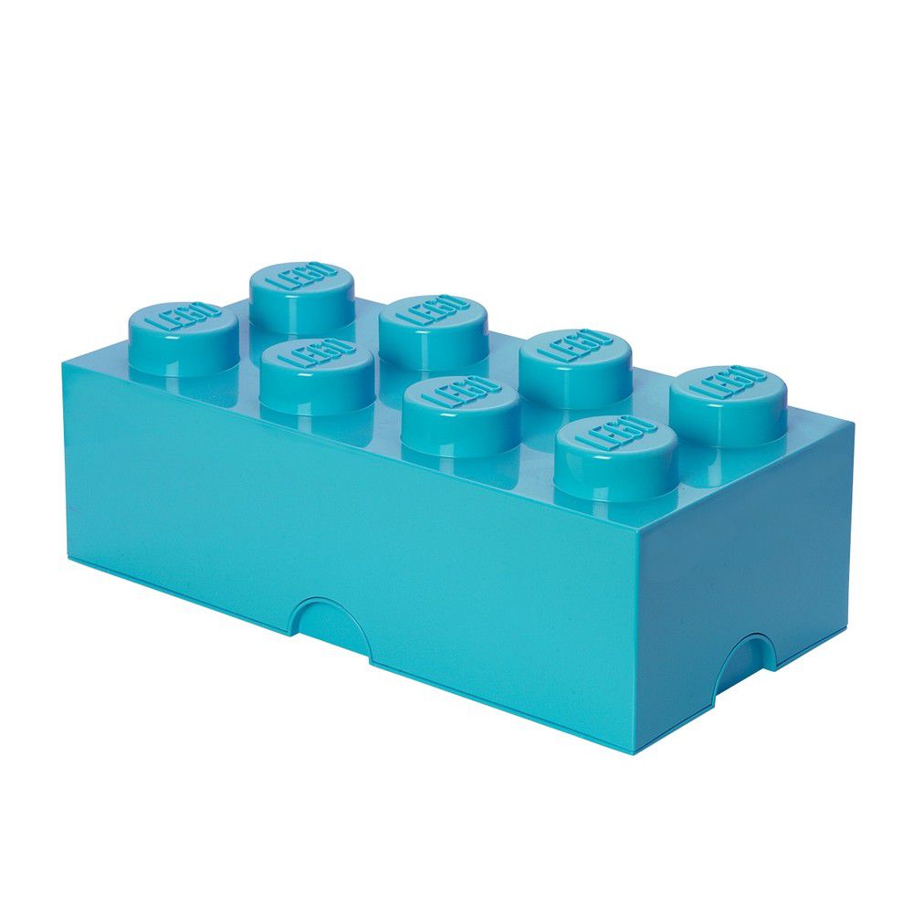 Azurově modrý úložný box LEGO® - Bonami.cz