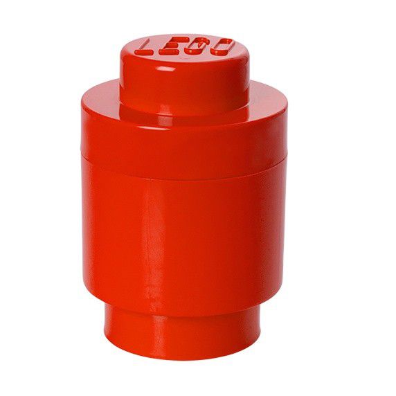 Červený úložný kulatý box LEGO®, ⌀ 12,5 cm - Bonami.cz