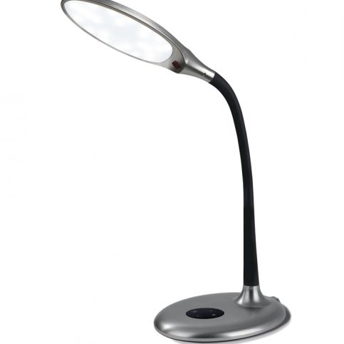 LED stolní lampa s denním světlem, nerez ocel - Velký Košík