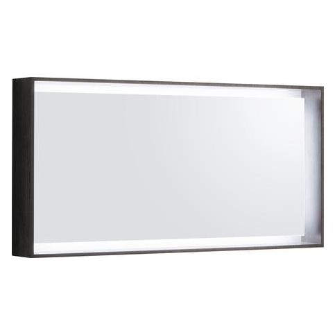 KERAMAG DESIGN Zrcadlo s LED osvětlením CITTERIO šedohnědé 118 cm - KERAMIKA SOUKUP a.s.