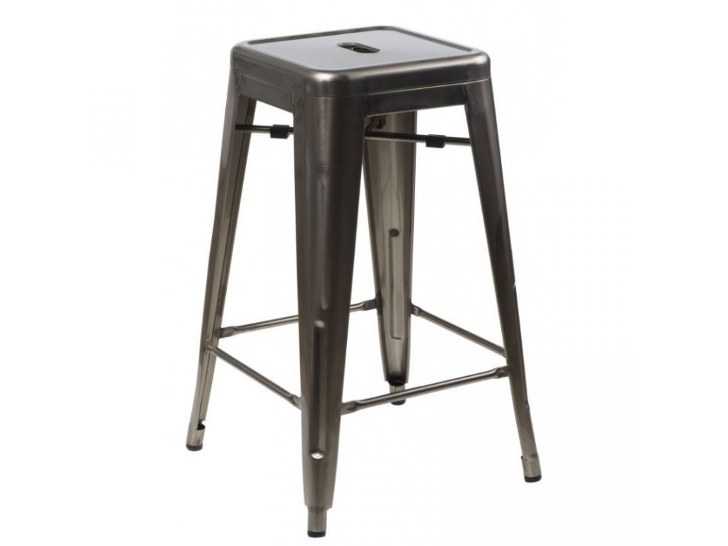 Barová židle Paris 66cm inspirovaná Tolix metalická  - 96design.cz