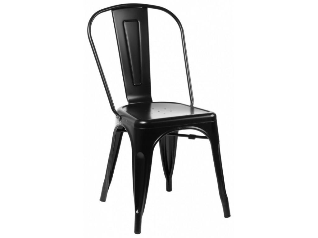 Jídelní židle Paris inspirovaná Tolix černá  - 96design.cz