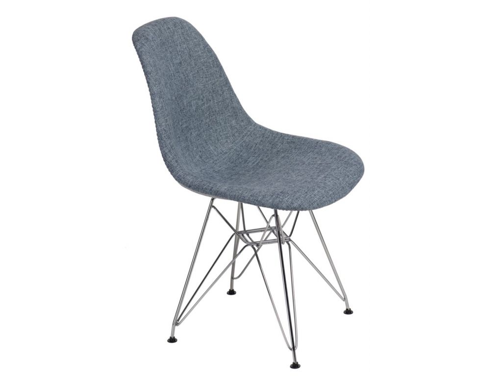 Jídelní židle P016 Duo inspirovaná DSR šedo-modrá  - 96design.cz